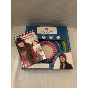 Stitch Studio Looms, Plus Loom Knit  Hat  And Scarves How To Guide Book. No Hook